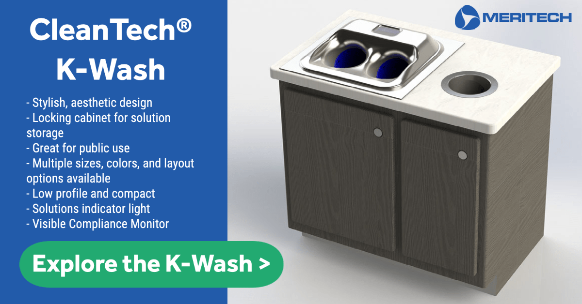 CleanTech® KWash Automatic Hand Washing Station Meritech